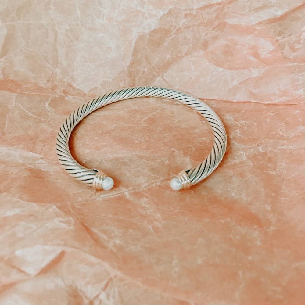 David Yurman Cable Classics w/ Pearls and 14K Gold